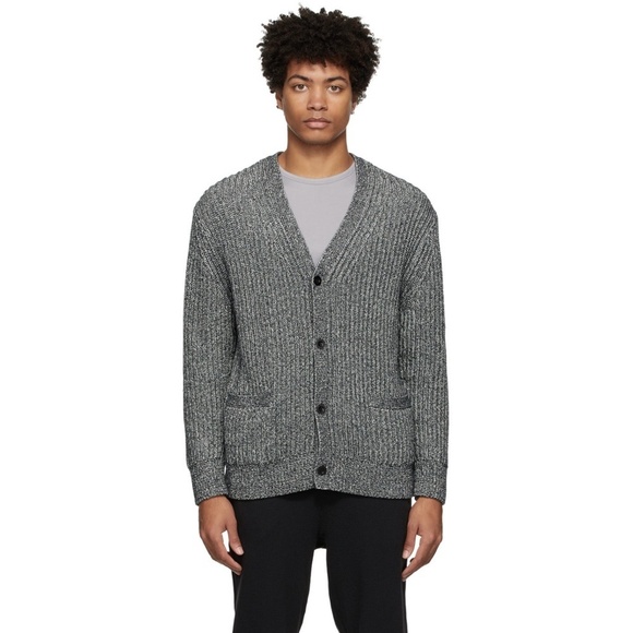 NWT Theory Mars Copula Marled Rib Knit Cardigan Sweater Sz. M - Picture 4 of 9